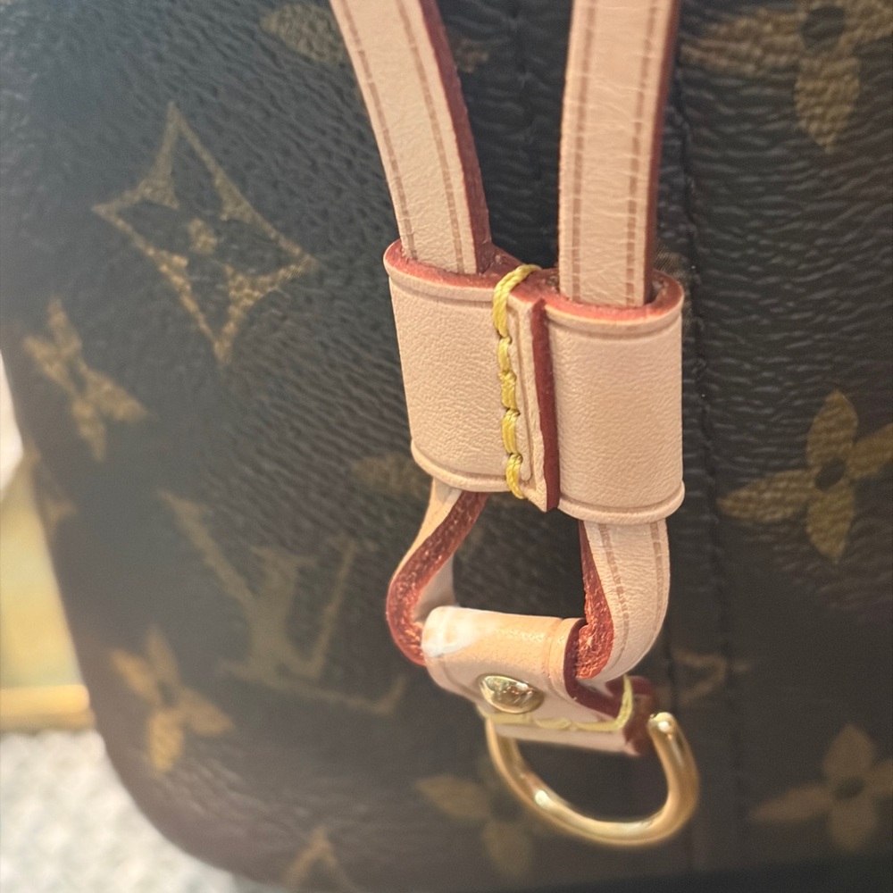 Louis Vuitton Brown Monogram Canvas Tote with Vachetta Trim - Picture 6 of 12